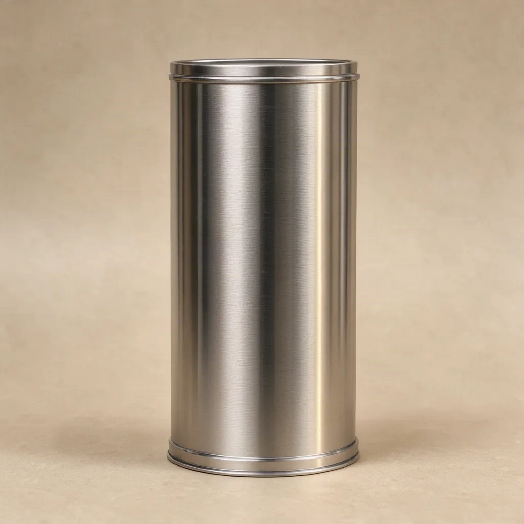 Tube de conduit en inox poli, coupe visible